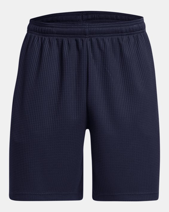 Men's UA Rival Waffle Shorts in Blue image number 4